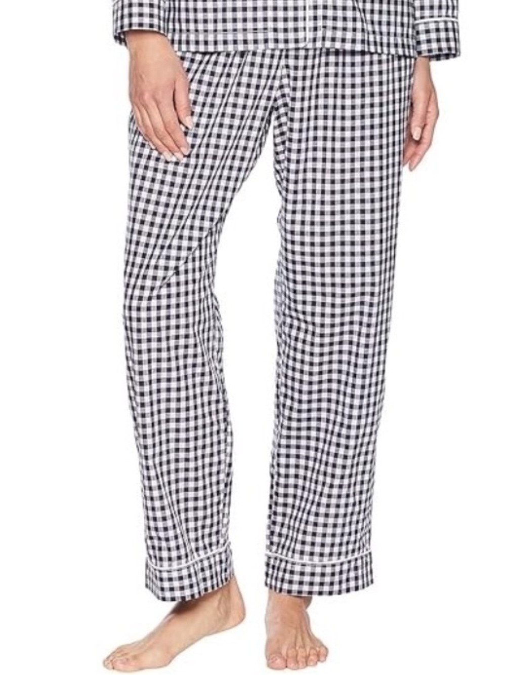 THE CAT’S PAJAMAS Navy Blue Gingham Pajama Bottoms Plaid PJ Pants